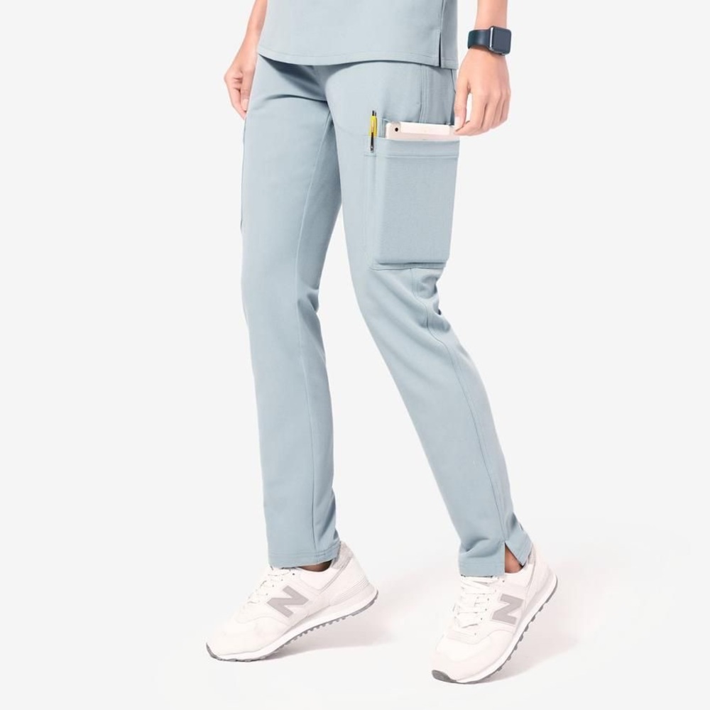 ISO Figs Dusty Blue Yola scrub pants in S Petite
